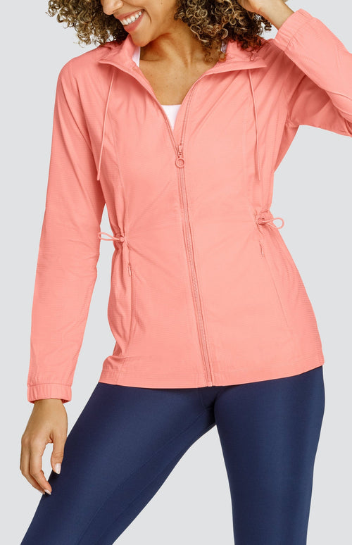 Nola Water Resistant Jacket - Melon Punch - FINAL SALE