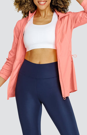 Nola Water Resistant Jacket - Melon Punch - FINAL SALE