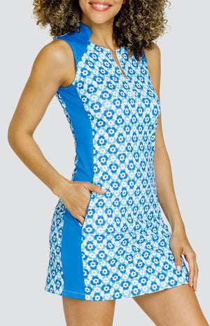 Florencia 35" Dress - Dotted Blooms