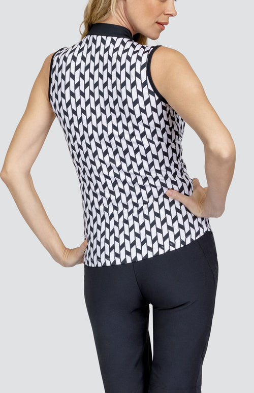 Shantelle Top - Shifted Tiles - FINAL SALE