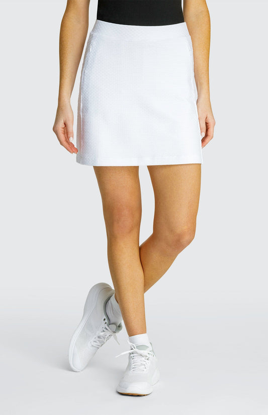 Elevation 18" Textured Skort - Chalk White - FINAL SALE