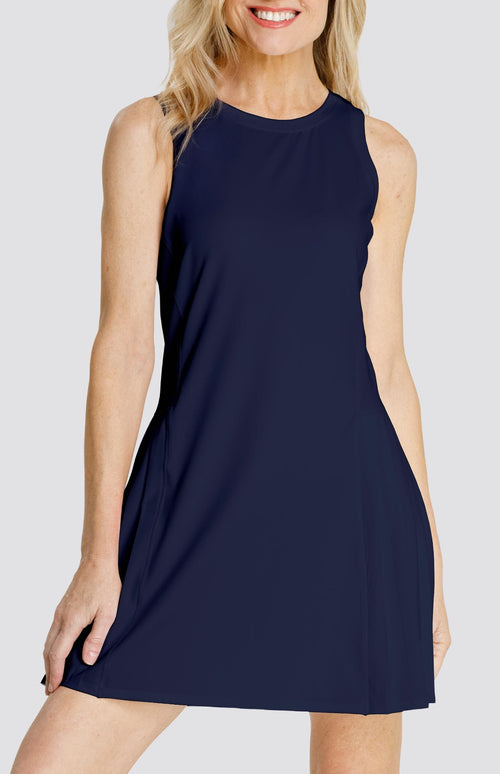 Sinaya 33" Dress - Navy Blue