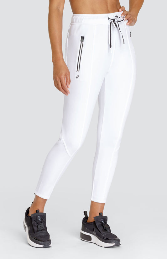 Eleanor Chalk White Jogger