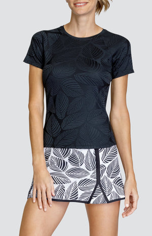 Pema Top - Fading Leaves Onyx - FINAL SALE