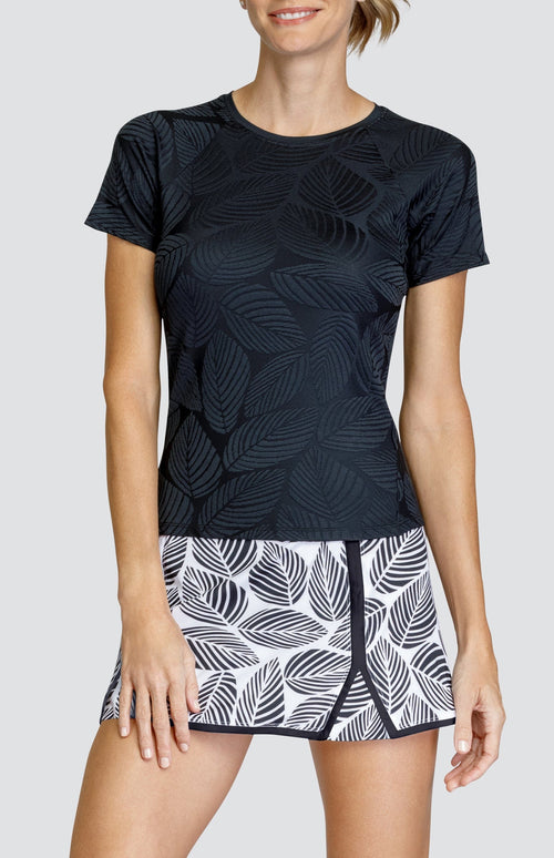 Pema Top - Fading Leaves Onyx - FINAL SALE