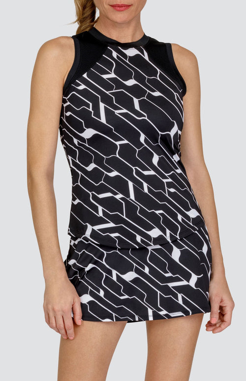 Paz Tank - Cascade Geo Onyx - FINAL SALE