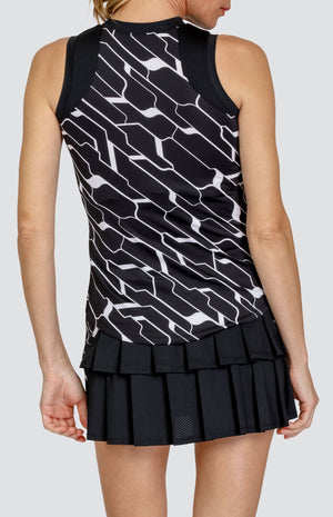 Paz Tank - Cascade Geo Onyx - FINAL SALE