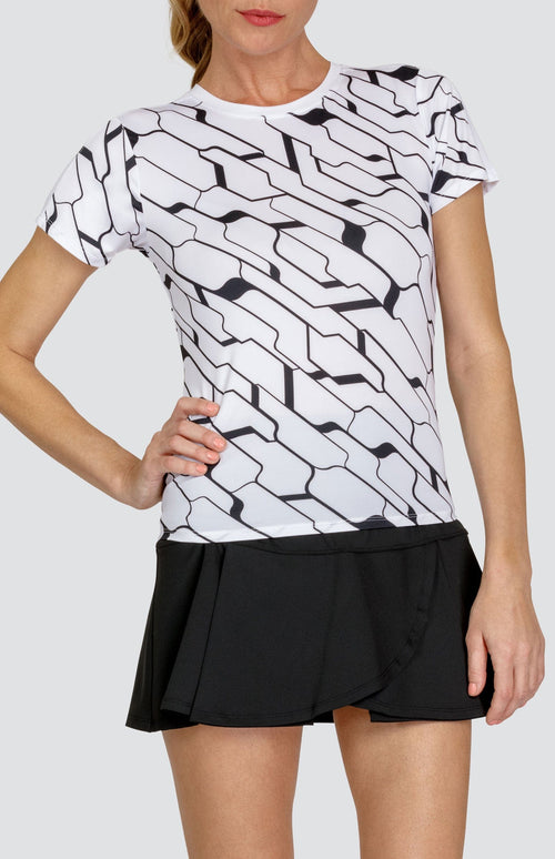 Alcott Top - Cascade Geo Chalk - FINAL SALE