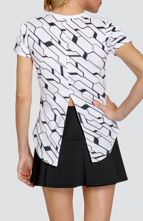 Alcott Top - Cascade Geo Chalk - FINAL SALE