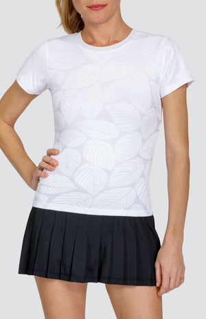Oriana Top - Fading Leaves Chalk - FINAL SALE