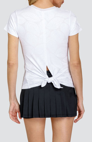 Oriana Top - Fading Leaves Chalk - FINAL SALE