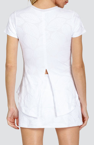 Oriana Top - Fading Leaves Chalk - FINAL SALE