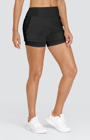 Lulie 4" Short - Onyx Black - FINAL SALE